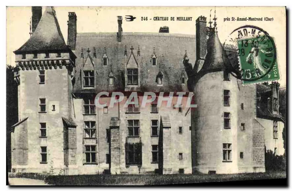 Schloss Meillant — nahe St-Amand-Montrond (Cher) — unbekannter Verlag, n° 246 - Vorderseite