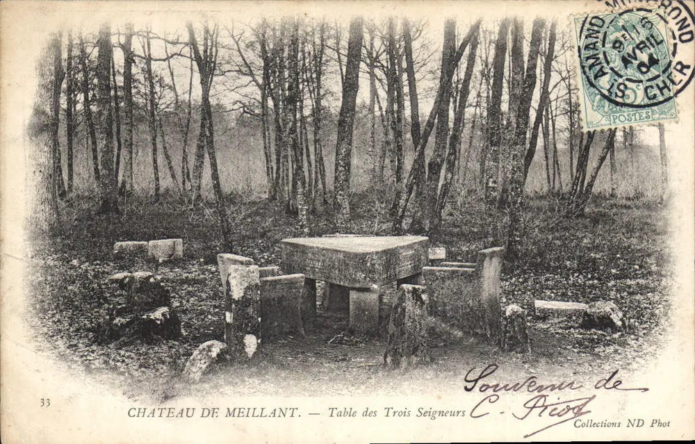 Castelo de Meillant — Mesa dos Três Senhores — C. Picot - Frente