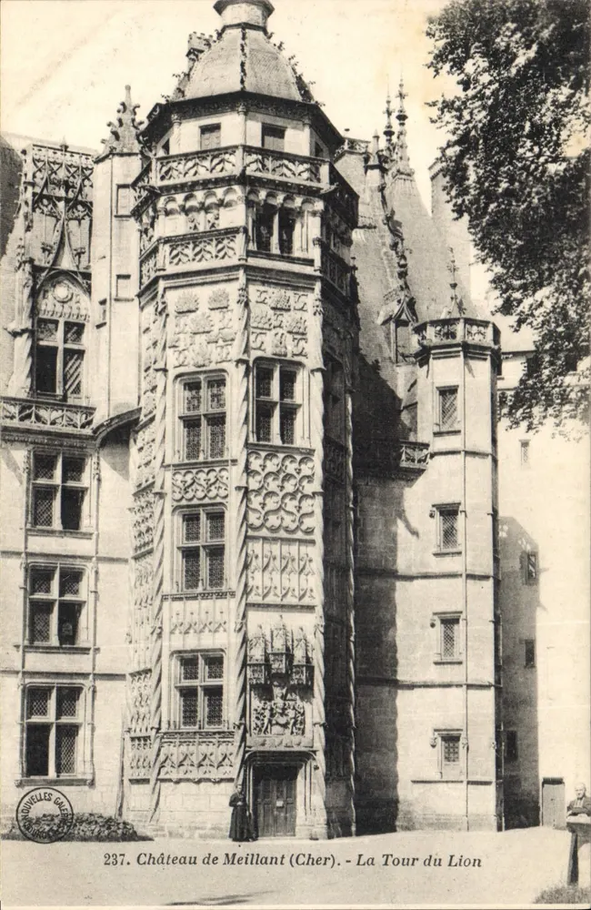 Schloss Meillant (Cher) — La Tour du Lion — Verleger Quinouelles Galeries, Nr. 237 - Vorderseite