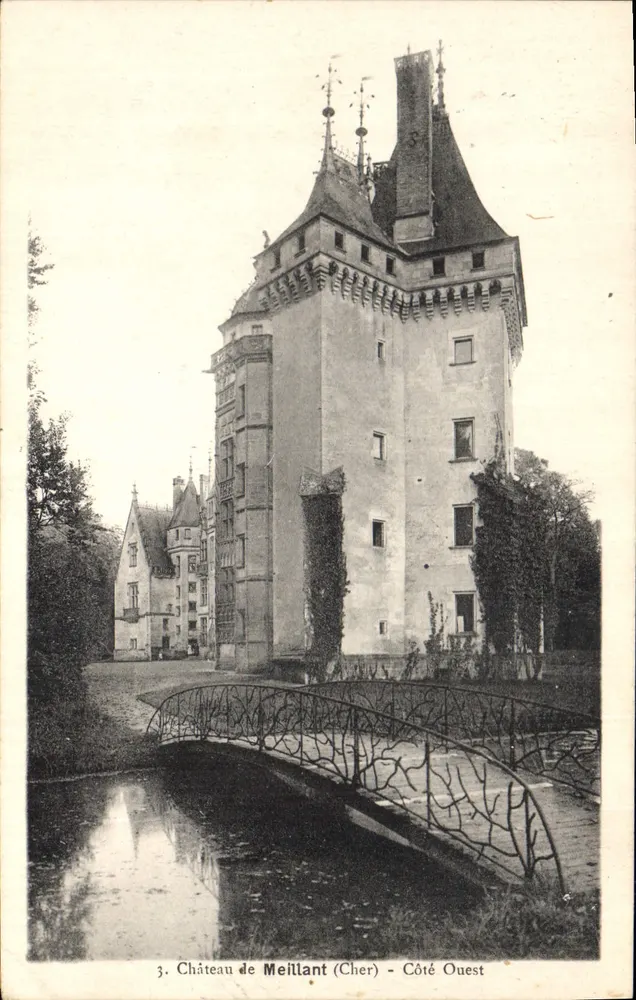 Castelo de Meillant (Cher) — Lado Oeste — Editor R.P. n°3 - Frente