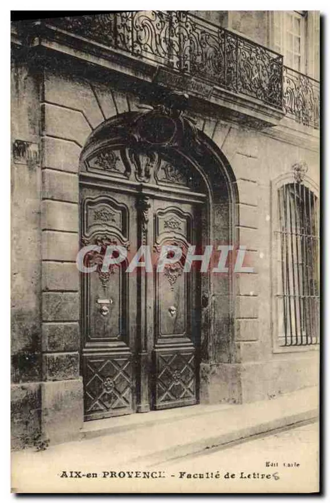 Aix-en-Provence - Faculdade de Letras — editor 'Éditions de la Faculté' - Frente