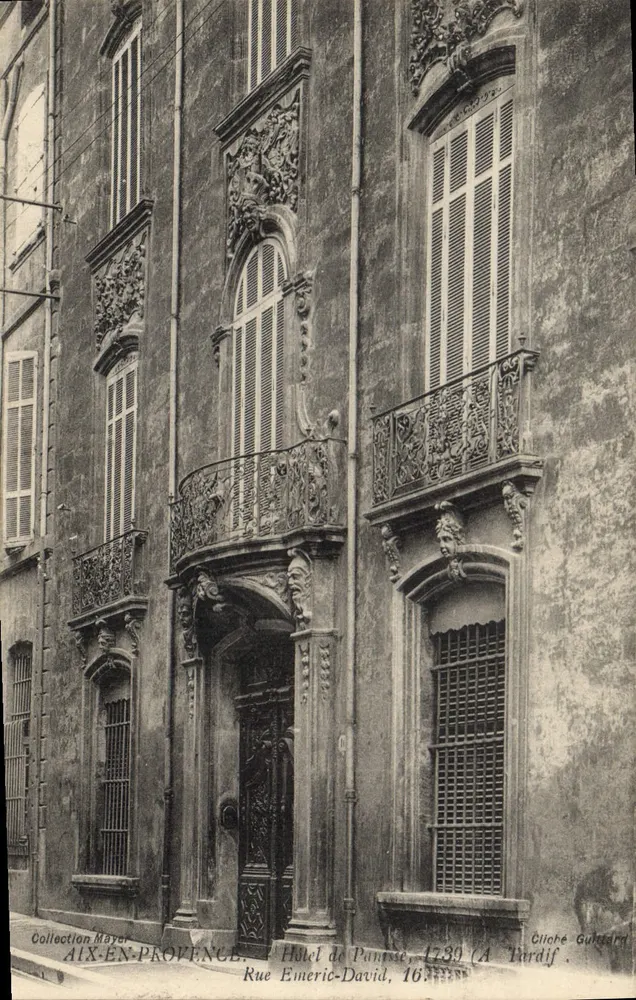 Hôtel de Pantisse — Aix-en-Provence — Cliché Guttard - Vorderseite