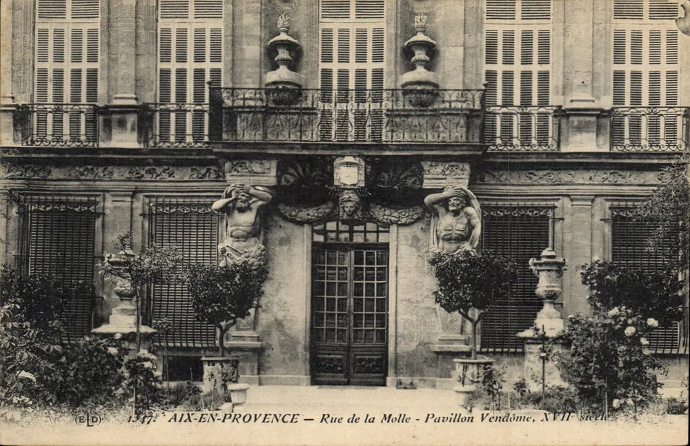 Aix-en-Provence — Rue de la Molle — Pavillon Vendôme, 17. Jahrhundert - Vorderseite