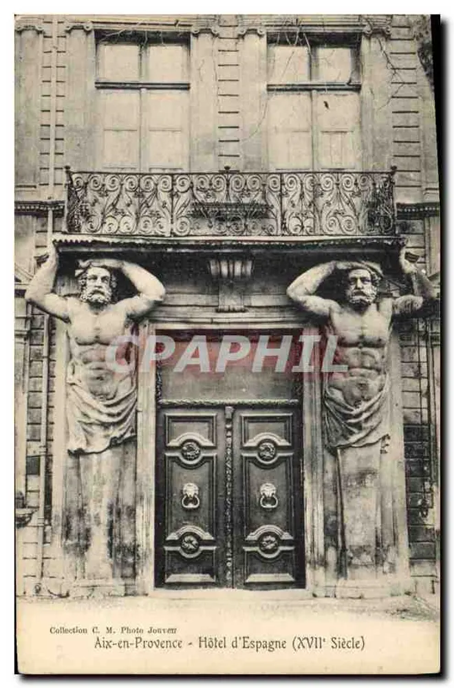 Aix-en-Provence — Hotel d'Espagne (17. Jahrhundert) — Photo Jonvert - Vorderseite