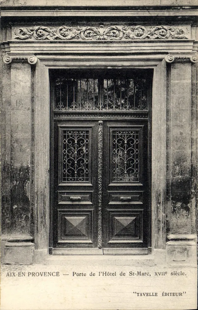 Aix-en-Provence — Tor des Hôtel de St-Marc, 18. Jahrhundert — Tavelle Verlag - Vorderseite