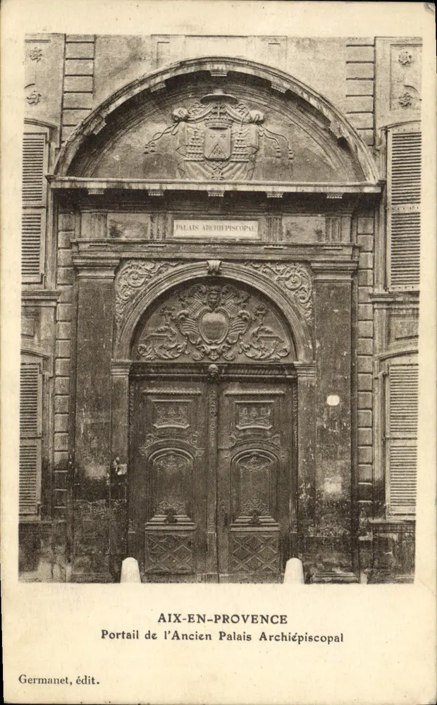 Aix-en-Provence — Portal des alten Erzbischofssitzes — Germanet, Verlag - Vorderseite