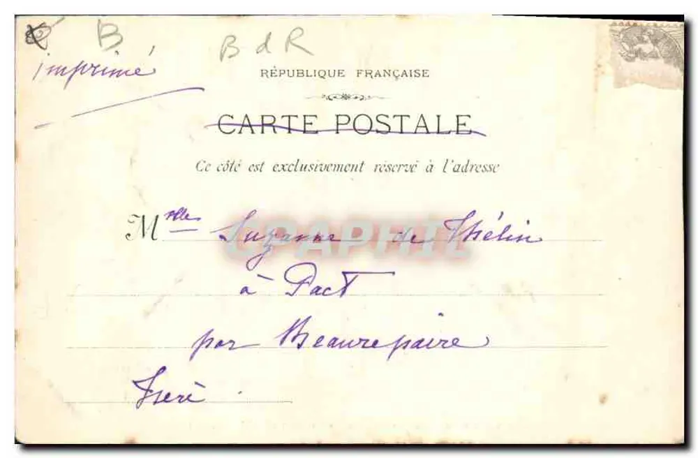 Aix-en-Provence — Hotel d'Espagnet (17. Jahrhundert) — M. Saillard, n° 101 - Rückseite