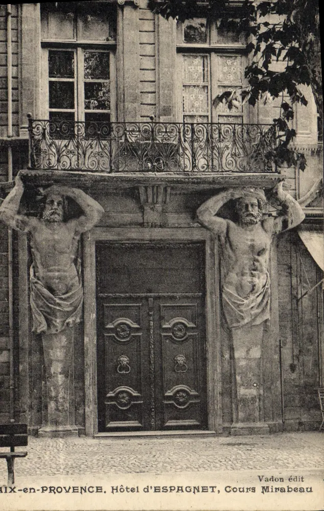 MIX-en-PROVENCE. Hotel d'ESPAGNET, Cours Mirabeau — Vadon édit - Vorderseite