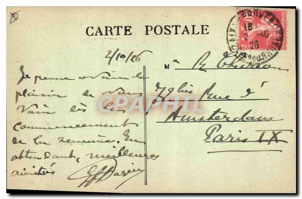 MIX-en-PROVENCE. Hotel d'ESPAGNET, Cours Mirabeau — Vadon édit - Rückseite