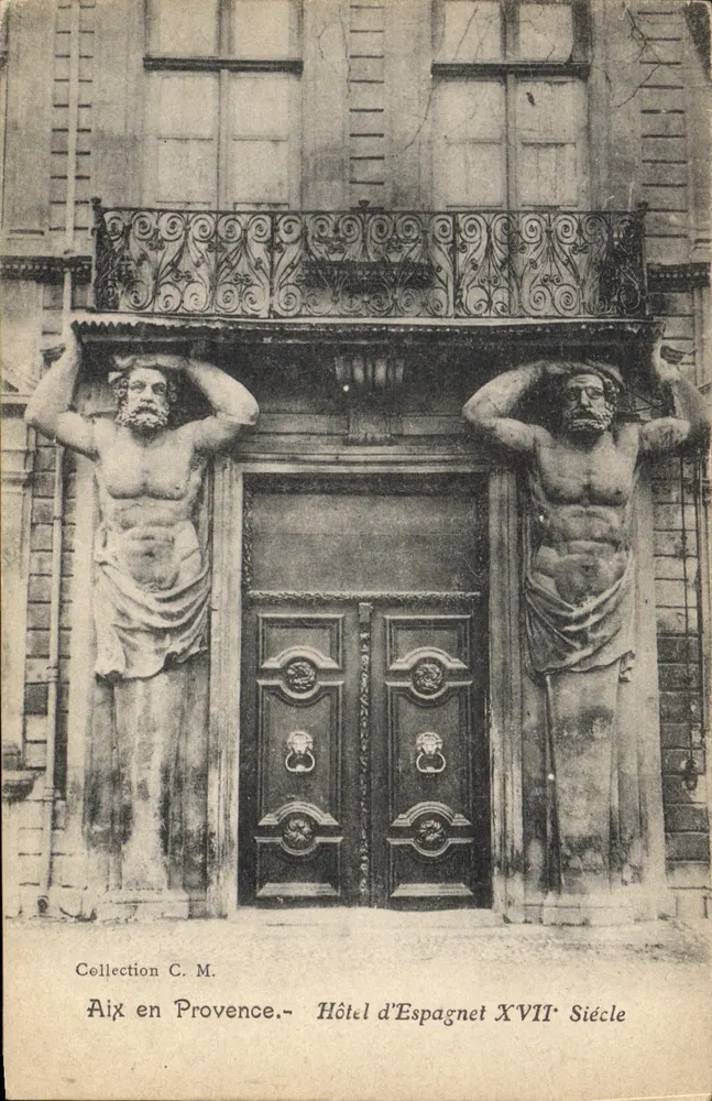 Aix-en-Provence — Hotel d'Espagnet 17. Jahrhundert — Sammlung C. M. - Vorderseite