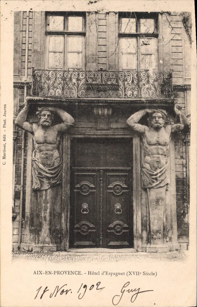 Aix-en-Provence - Das Hotel d'Espagnet (17. Jahrhundert) — C. Martinet, Verlag - Fot. Jouven - Vorderseite