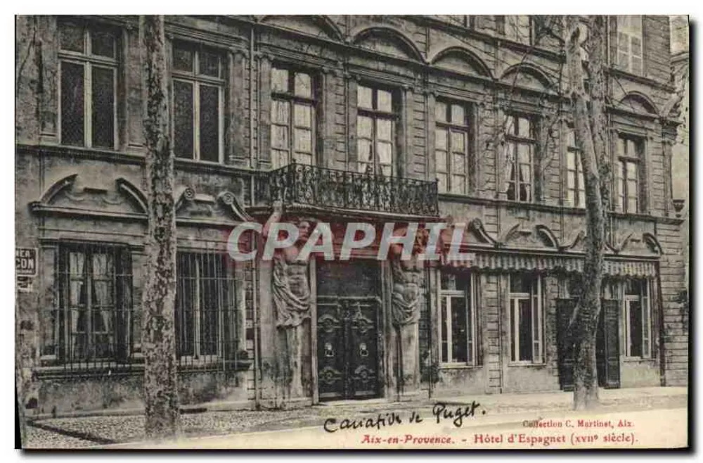 Aix-en-Provence — Hôtel d'Espagnet (18. Jahrhundert) — Sammlung C. Martinet, Aix - Vorderseite
