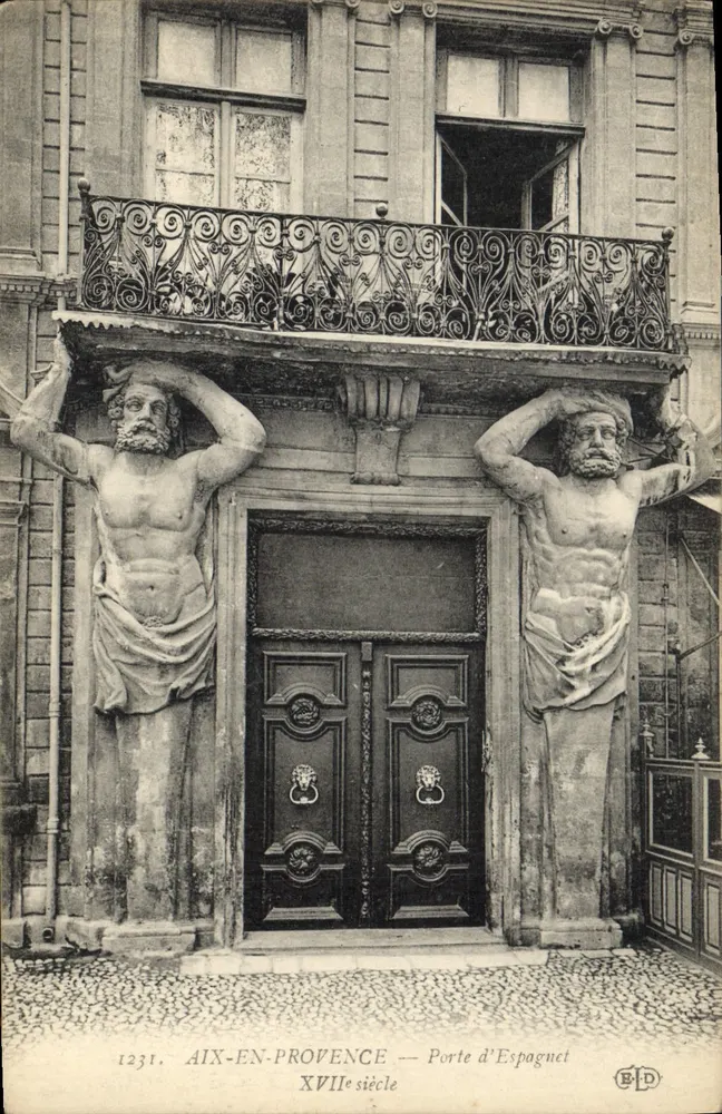 Aix-en-Provence — Porta de Espagnet — Século XVII - Frente