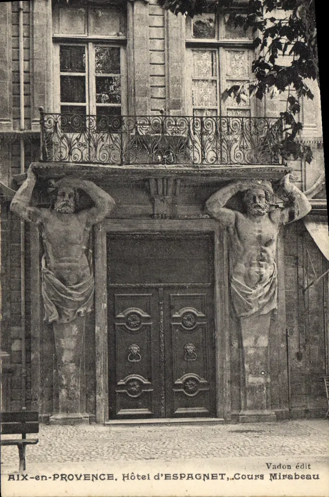 Aix-en-Provence — Hotel d'Espagnet, Cours Mirabeau — Vadon édit - Vorderseite