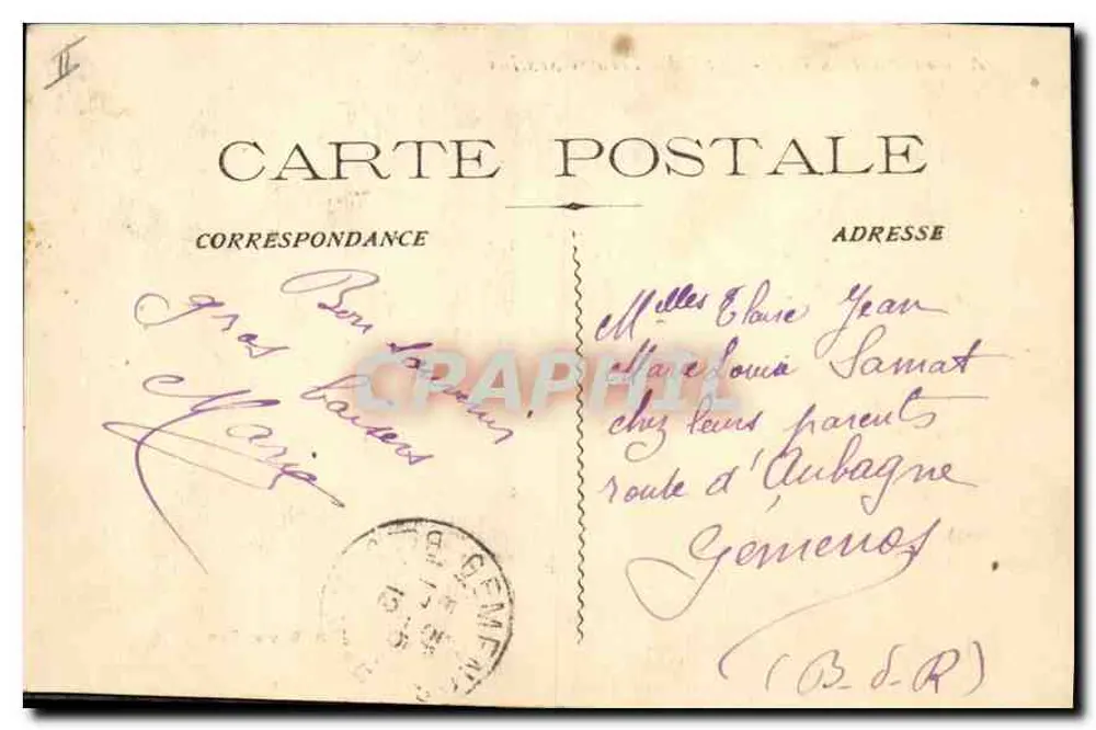 AIX-EN-PROVENCE - Hotel dos Termas Sextius — J. P. Bouis, Ed. - Verso