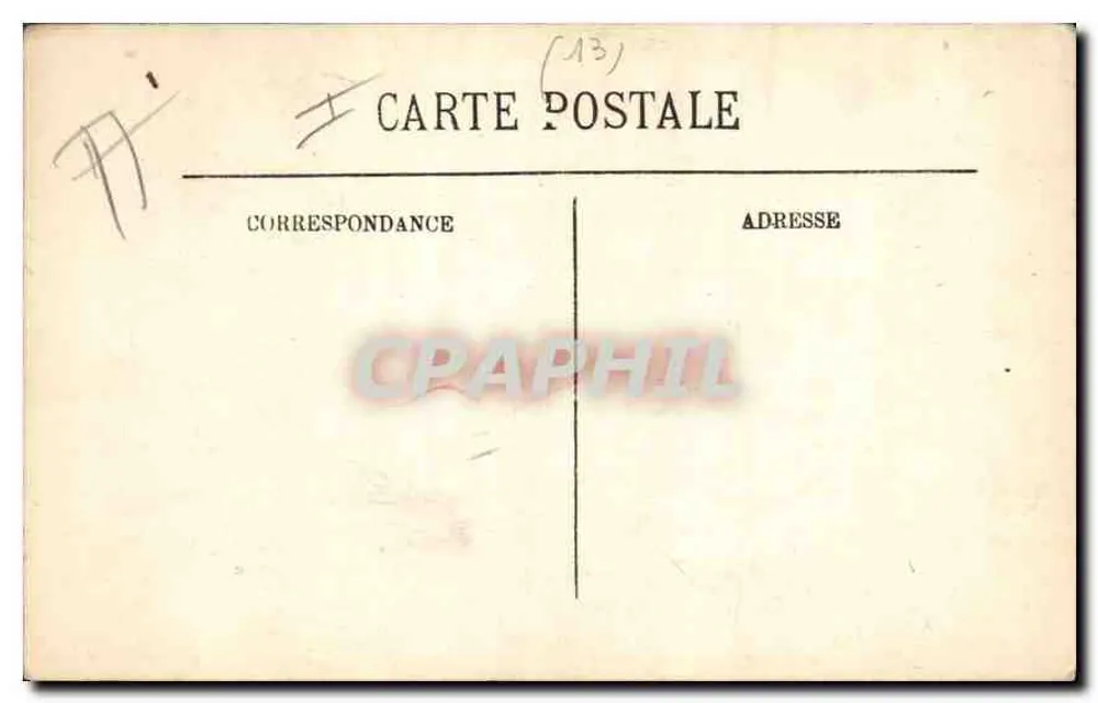 Aix-en-Provence — Haus der Galizier (17. Jahrhundert), Straße Grand Séminaire — Guittard Cliché - Rückseite