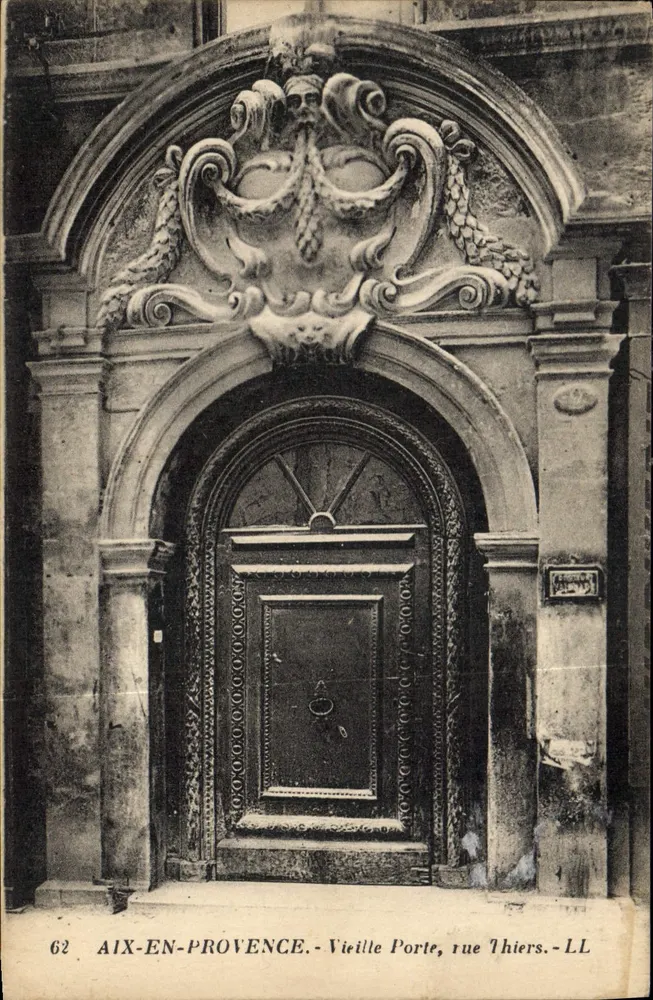 Aix-en-Provence — Alte Pforte, rue Thiers — LL, n°62 - Vorderseite