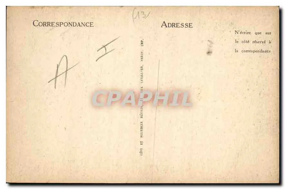 Aix-en-Provence — Alte Pforte, rue Thiers — LL, n°62 - Rückseite