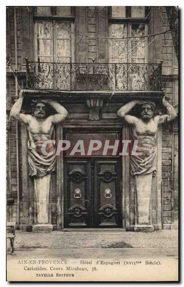 Aix-en-Provence — Hotel d'Espagnet (17. Jahrhundert) — Tavelle Verlag - Vorderseite