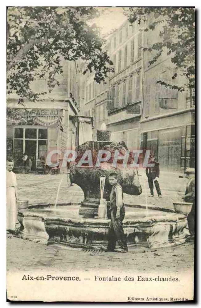 Aix-en-Provence — Fontaine des Eaux-chaudes — Editeurs Artistiques, Marselha - Frente