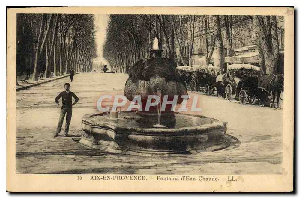 Aix-en-Provence — Fontaine d'Eau Chaude — LL. — N°15 - Recto
