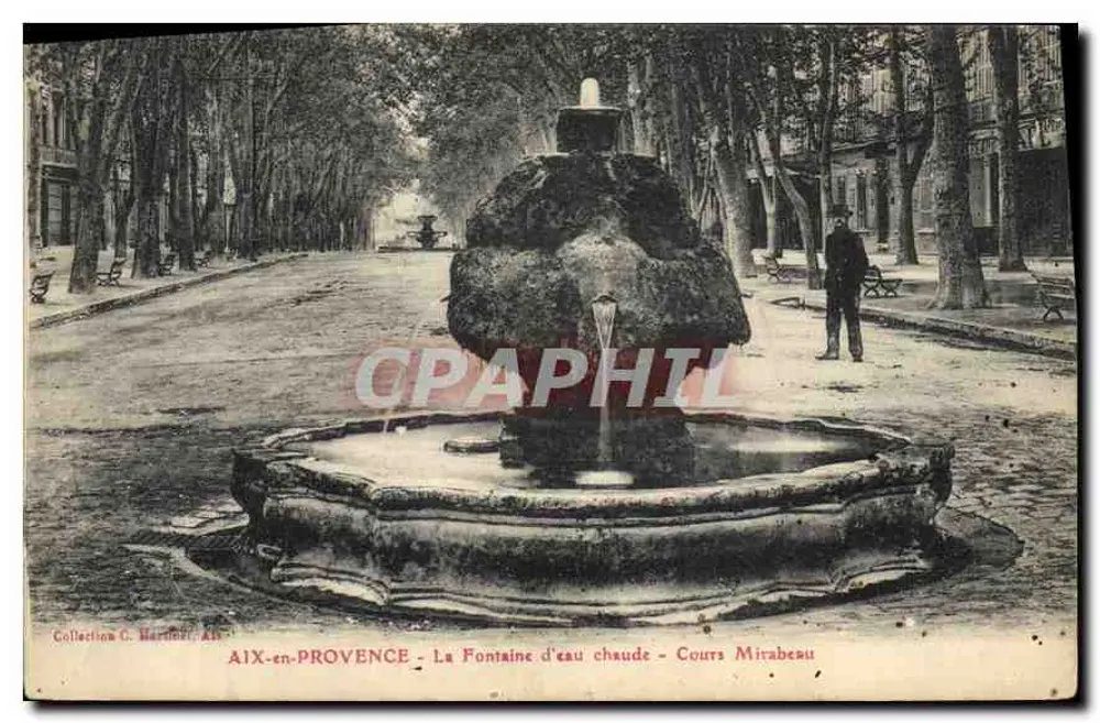 AIX-en-PROVENCE — Warme Quelle — Cours Mirabeau - Vorderseite