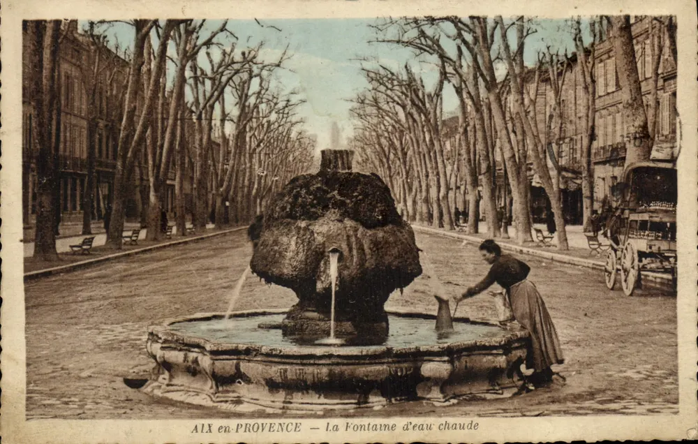 AIX en-PROVENCE — La Fontaine d'eau chaude — Édition Louis, Aix - Vorderseite