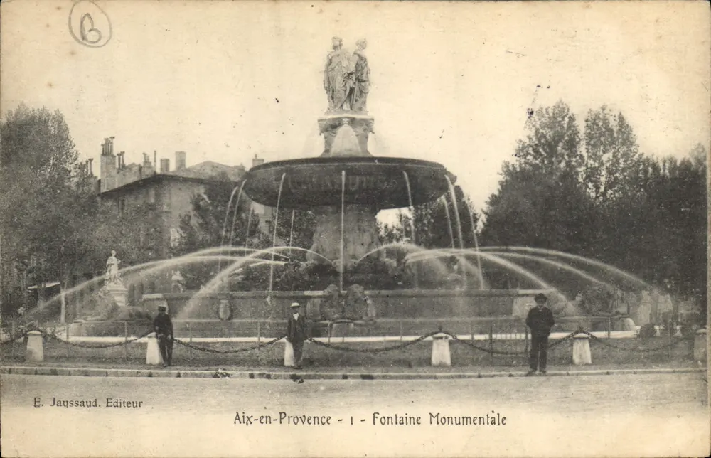 Aix-en-Provence — Fontaine Monumental — E. Jaussaud, Editora - Frente