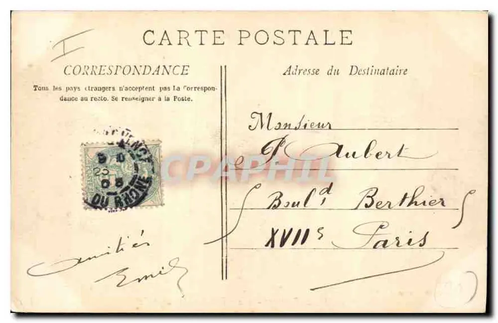 Aix-en-Provence — Fuente Monumental — colección Jaussaud - Reverso