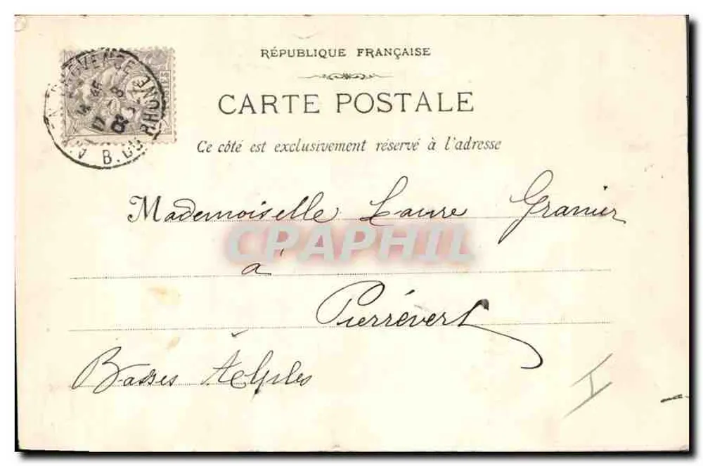 Aix-en-Provence — Fontaine des 4 Dauphins & Lycée Mignet — Verlag E. Jaussaud, Nr. 8 - Rückseite