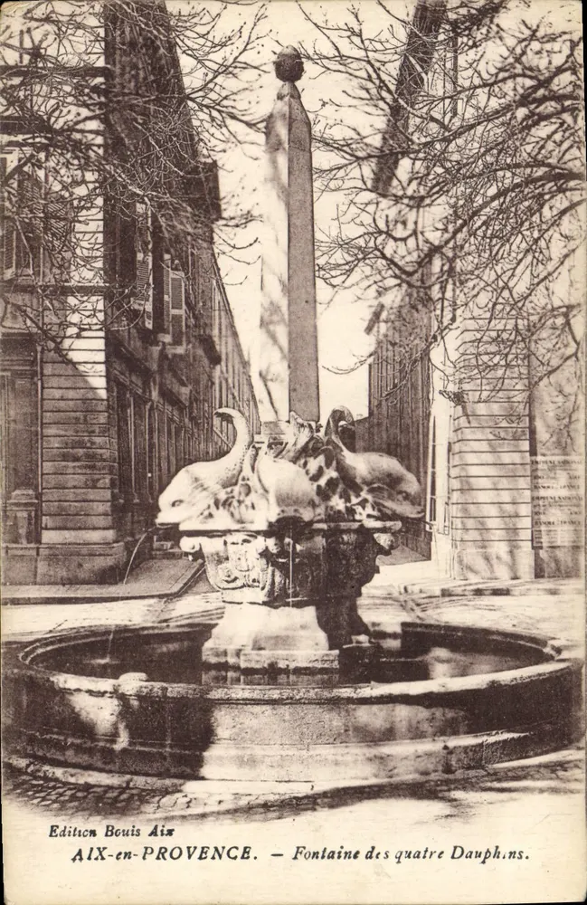 Aix-en-Provence — Fontaine des Quatre Dauphins — Édition Bouis Aix - Vorderseite