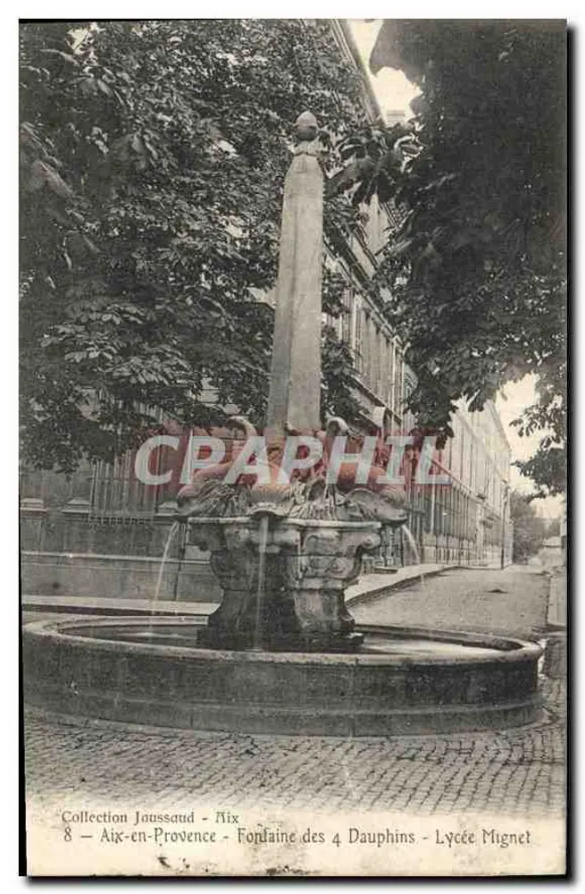 Aix-en-Provence — Fontäne der vier Delfine — Lycée Mignet — Sammlung Jaussaud - Vorderseite