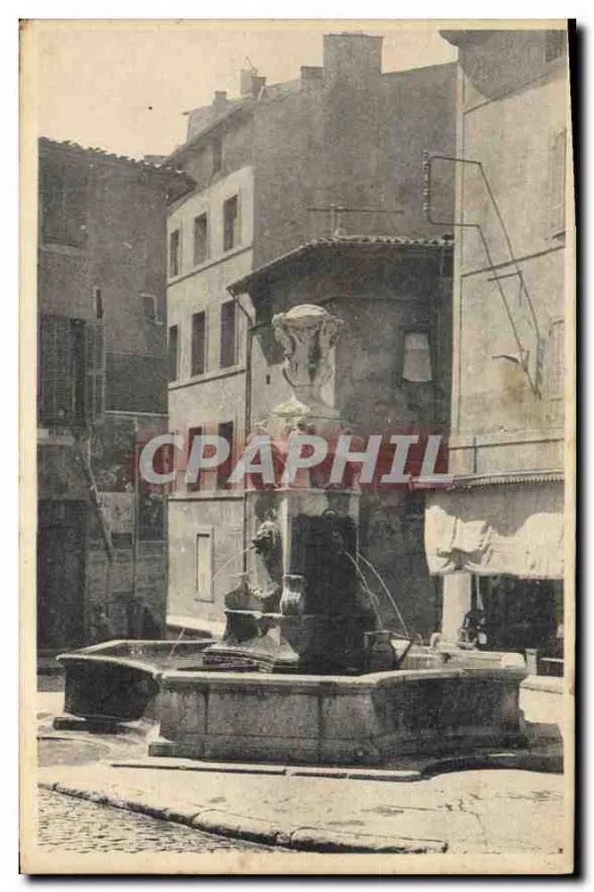 Aix-en-Provence — Fontaine der Place des Tanneurs — J. Gouard & Cie, Aix-en-Provence - Vorderseite