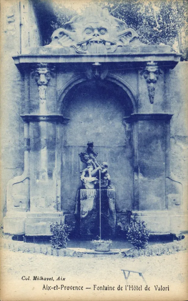 Aix-et-Provence — Fontaine de l'Hôtel de Valori — Col. Milhavet, Aix - Vorderseite