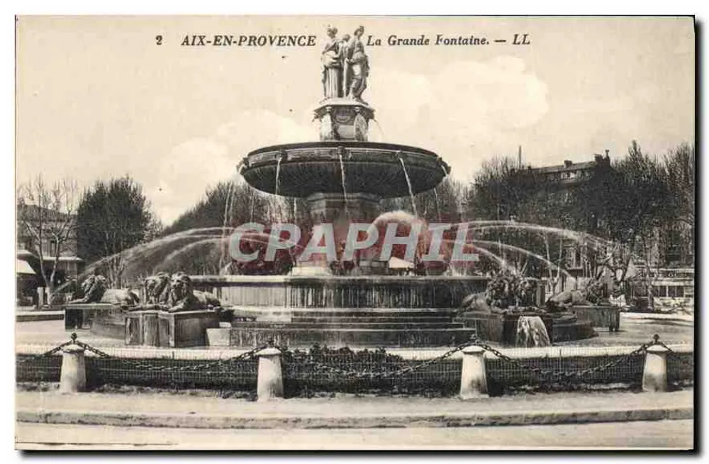 Aix-en-Provence — La Grande Fontaine — LL - Vorderseite