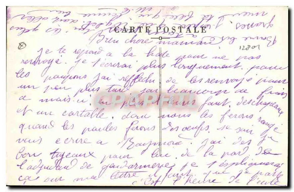Aix-en-Provence — La Fontaine d'eau chaude — Édition Paul Maurel - Verso