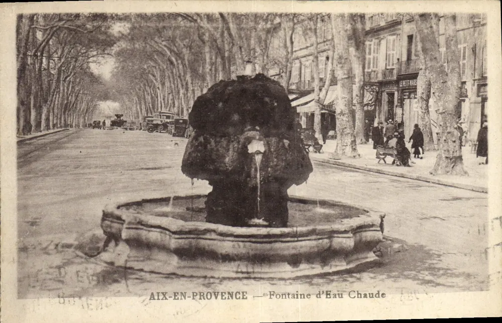 Aix-en-Provence — Fontaine d'Eau Chaude — Éditeur non identifié, n° de série non visible - Recto