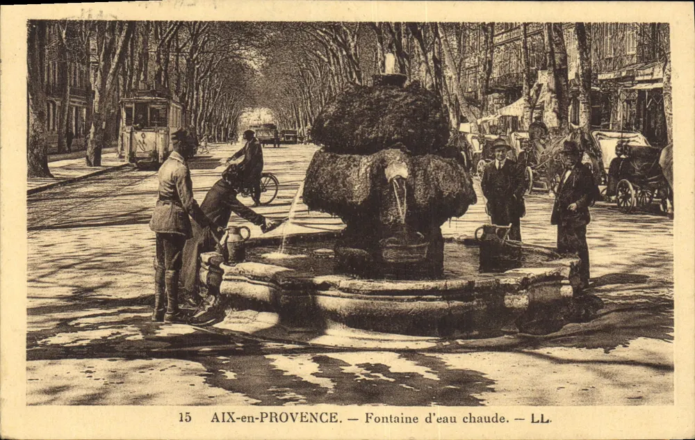 AIX-en-PROVENCE — Warmwasserbrunnen — LL. — N° 15 - Vorderseite