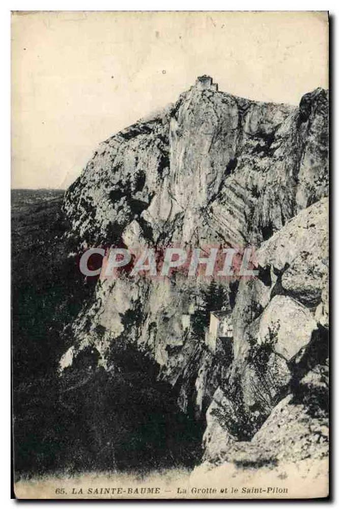 La Sainte-Baume — La Grotta e il Santo Pilon — editore non identificato, n° 65 - Recto
