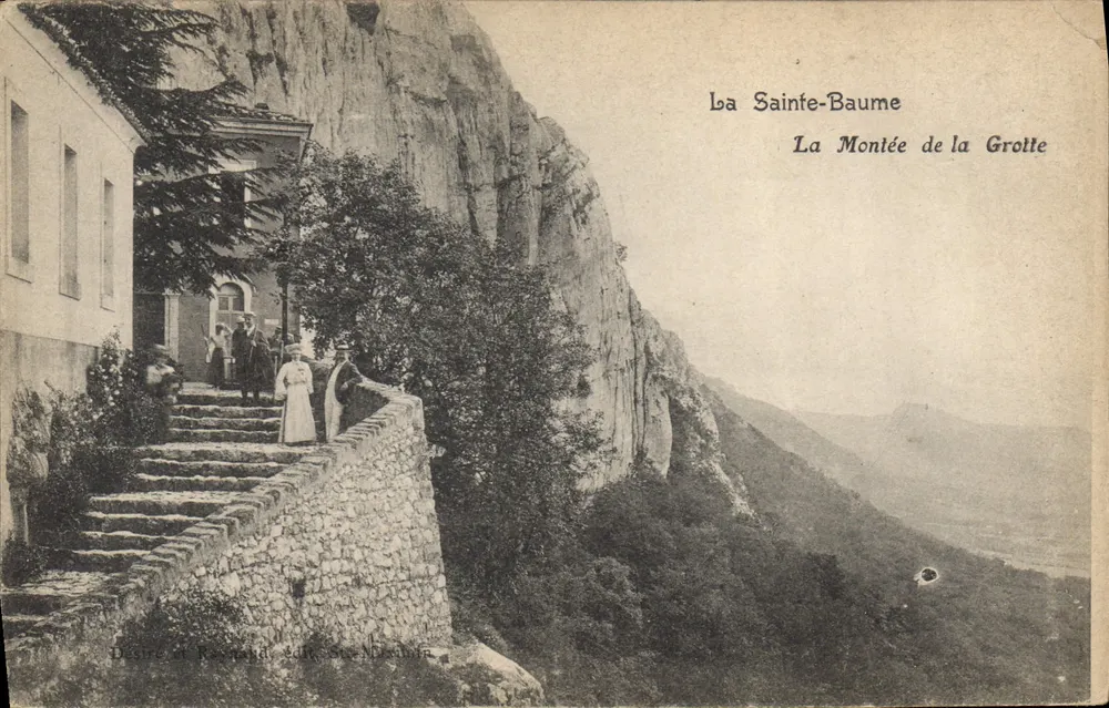 La Sainte-Baume — A Subida da Gruta — Photo-ateliers Baudouin-Vincent, Marselha - Frente