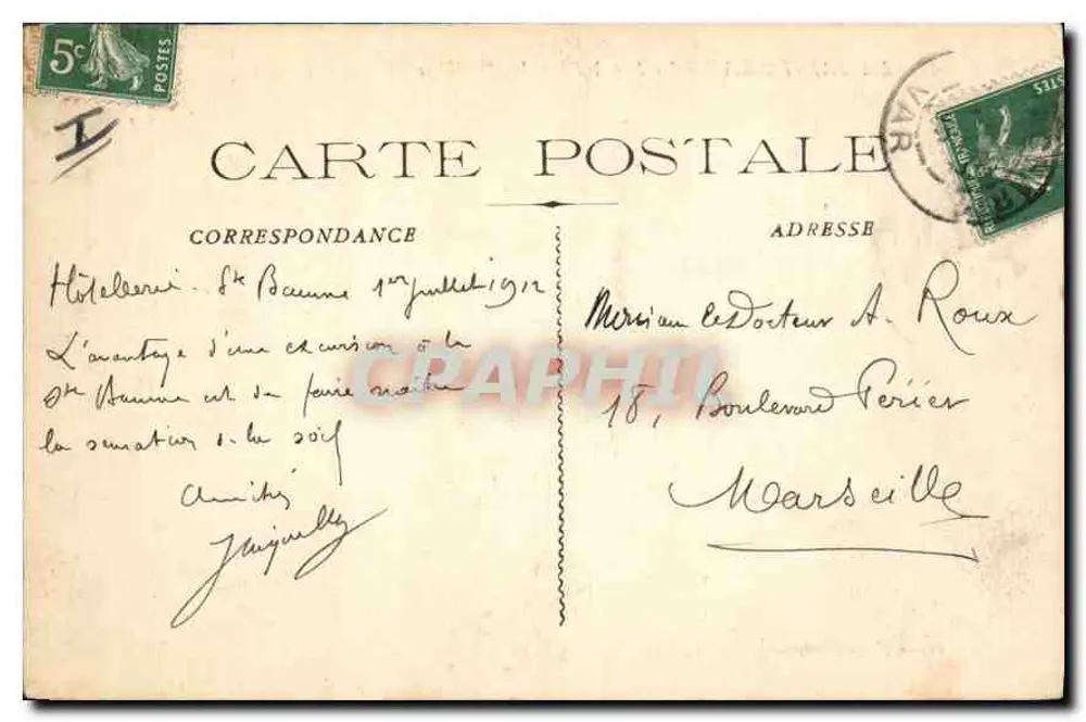 La Sainte-Baume - Os Picos do St-Pilon — editor L'Éditeur Français, n°47 - Verso