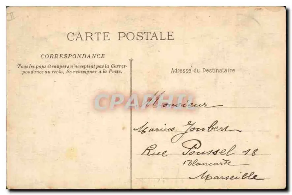 A Santa-Baume — Visão Geral — Editor E. Lacour — n° 919 - Verso