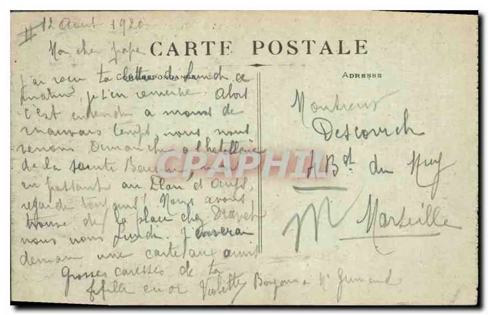 La Sainte-Baume — Vista Geral — Editor anônimo, n° 17 - Verso