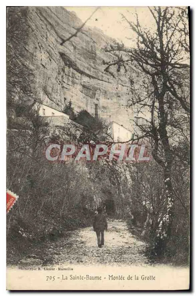 La Sainte-Baume - Subida para a Gruta — Fototipia R. Lacour - Marcelin, n°705 - Frente
