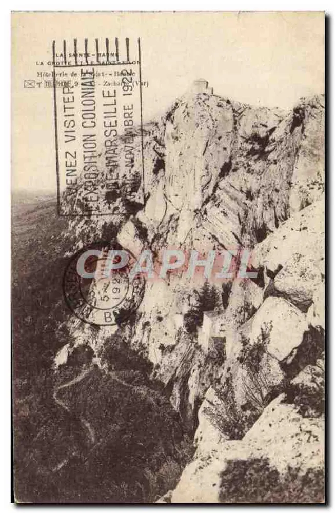 La Cueva de Sainte-Baume — Exposición Colonial de Marsella — 1923 - Anverso