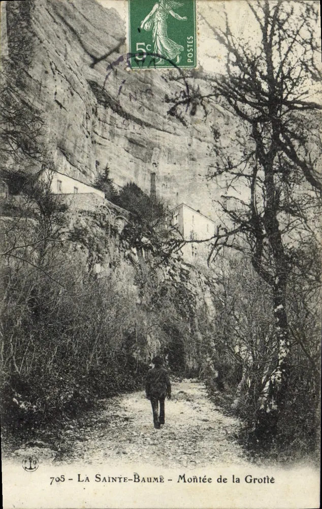La Sainte-Baume - Subida para a Gruta — editor anônimo, n° 705 - Frente