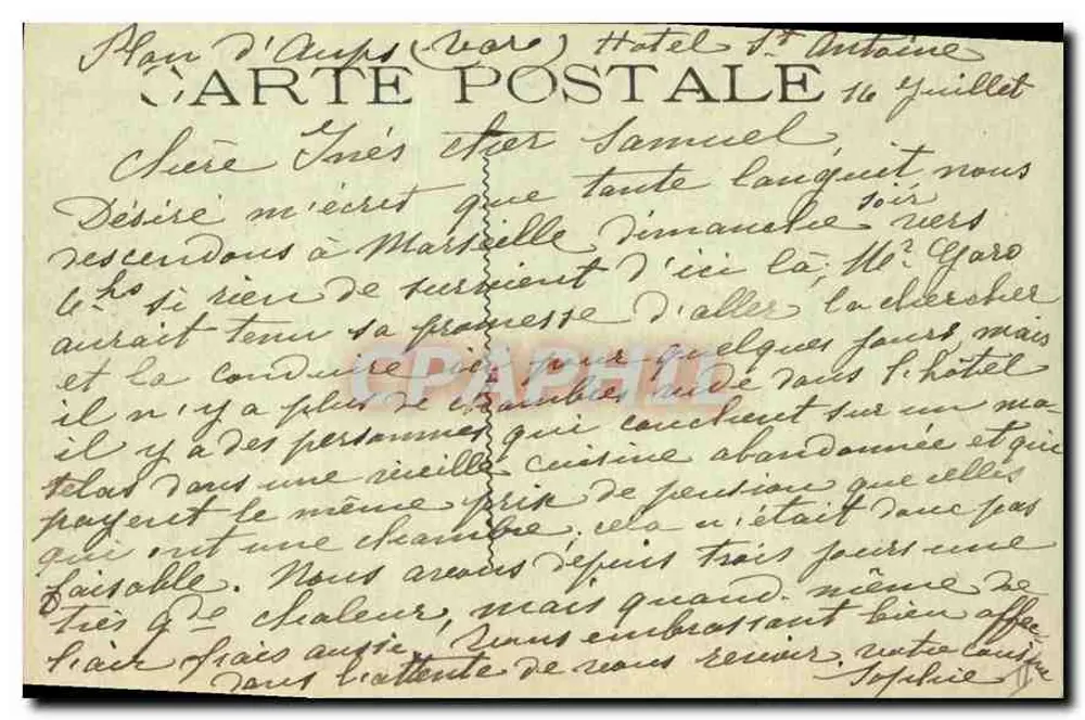 St-Faumé - Col e Pic de Bretagne — editor não visível, número de série ilegível - Verso