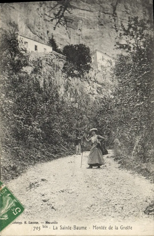 La Sainte-Baume - Ascent to the Cave — E. Lacour — 705 bis - Front