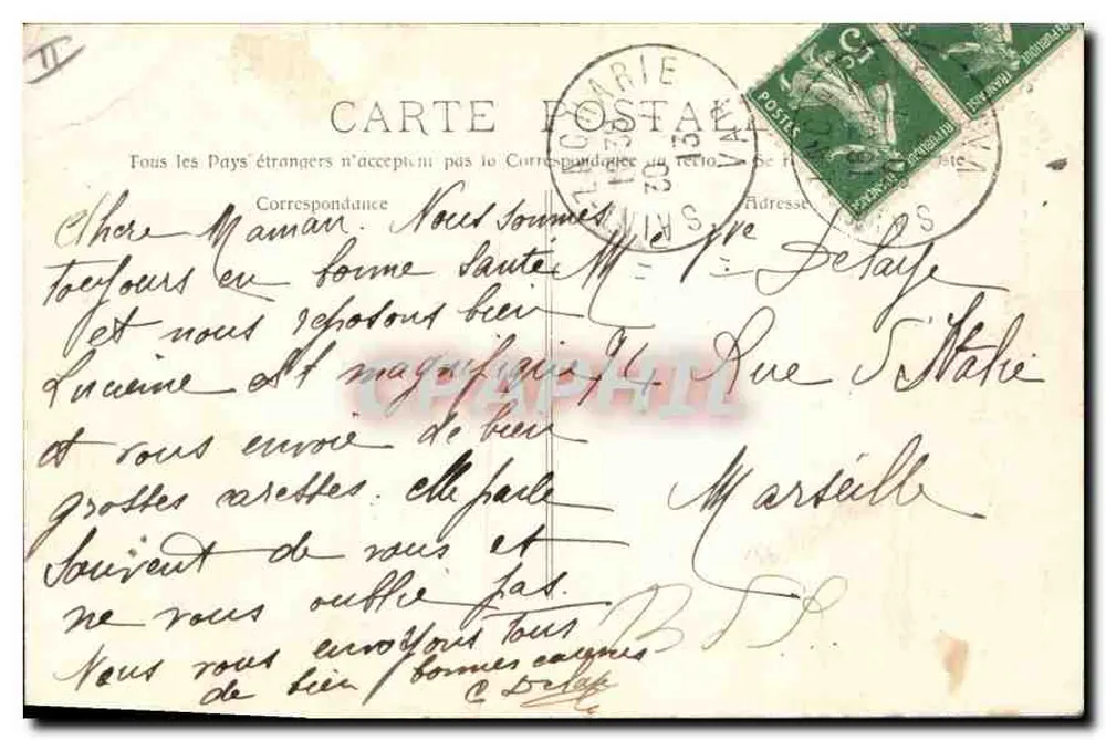 La Sainte-Baume - Ascent to the Cave — E. Lacour — 705 bis - Back