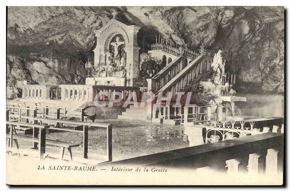 La Sainte-Baume — Interior da Gruta — Foto Vincent Marettie - Frente